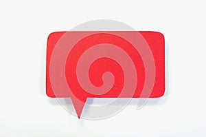 Red speech bubble