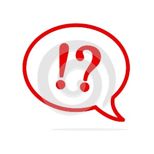 Support symbol in speech bubble! Vector flat icon design. Online communications and networking.