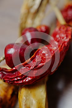 The red spicy dried pepper
