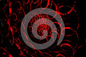 Red spinning design