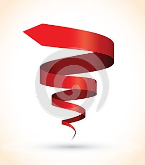 Red spiral background