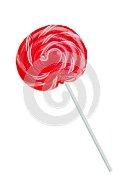 Red Spiral lollipop