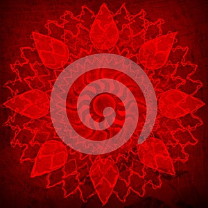 Red spirutal sun background
