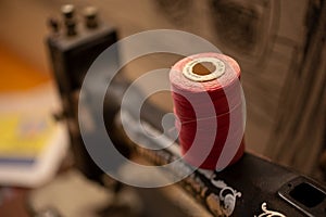 red spool on White Rotary sewing machine
