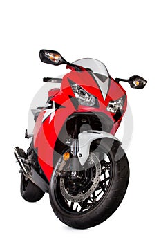 Red sport bike