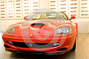 Red sport car Ferrari