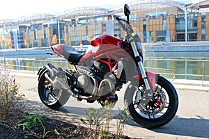 Red Sport Motorcycle