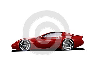 Red sports car photo