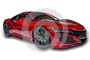 Red Sports Car Isolated