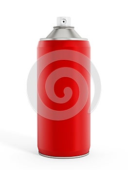 Red spray paint can