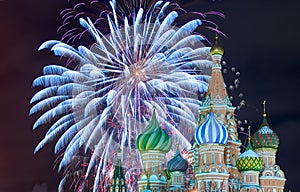 Red square firework