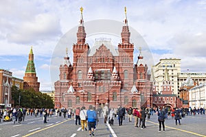 Red Square, Historical Museum, Moscow, Russia September 29, 2018