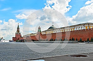 Red square in Moscow on the eve of the celebration of the baptism of Rus.