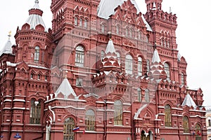 Red Square, Moscow, Russia. The State Historical Museum is also located in the square.