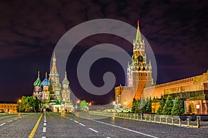 Red Square At Night - Moscow, Russia