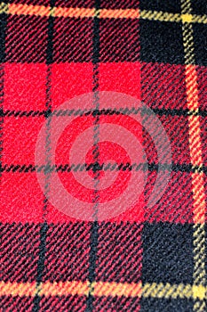red square pattern tartan wool texture background