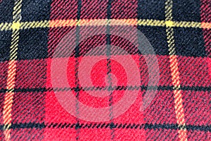 red square pattern tartan wool texture background