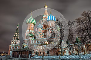 Red Square, St. Basil`s Cathedral. Moscow, Russia