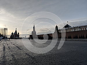 Red Square at sunrise