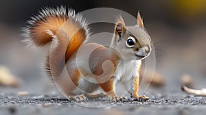 Red squirrel park autumn ground foraging wildlife