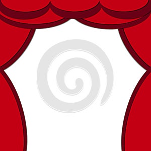 Red Stage curtain