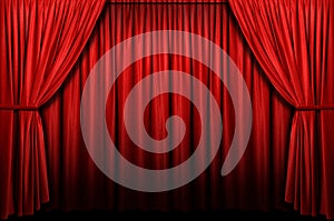 Red Stage Curtain