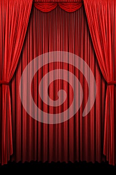 Red Stage Curtain