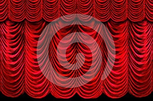 Red Stage Curtains