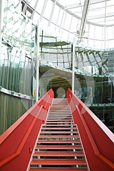 Red stairs photo