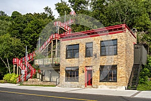 The Red Stairs in Levis Quebec