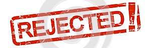 red stamp REJECTED