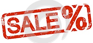 red stamp SALE