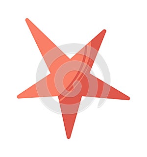 Red star glowing galaxy particle photo