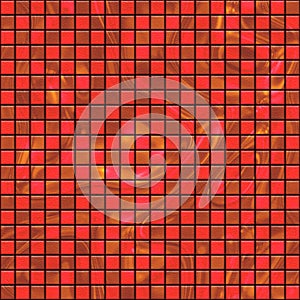 Red starry tiles