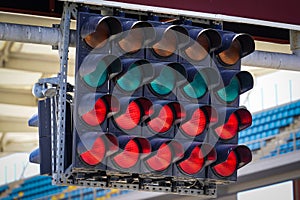 Start Lights in a Racing Circuit