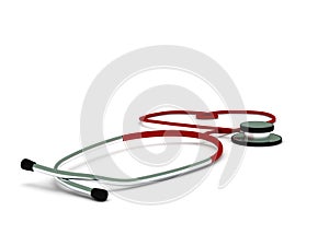 Red stethoscope