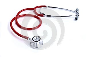 Red stethoscope