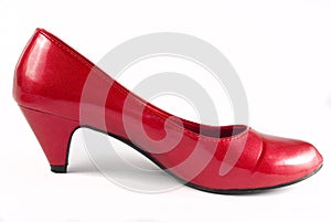 Red stiletto shoes