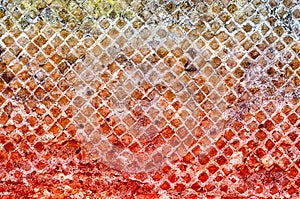 Red Stone Brick Wall Texture, may use as background