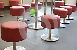 Red stools photo