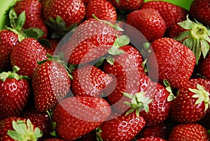 Red strawberries photo