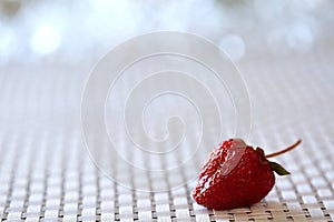 The red strawberry is a juicy and the most sumptuous fruit with a lot of vitamins.