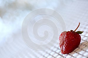 The red strawberry is a juicy and the most sumptuous fruit with a lot of vitamins.