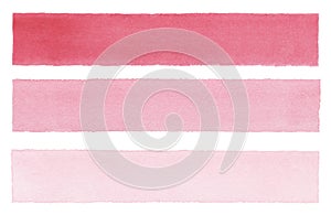 Red striped abstract background, watercolor line  on the white texture paper background, background or template for text