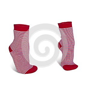 Red striped Socks