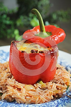 Red stuffed pepper