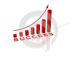 Red success illustration