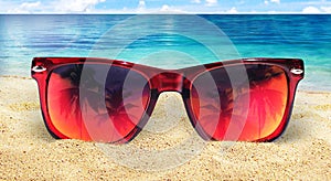 Sunglasses on Beach photo