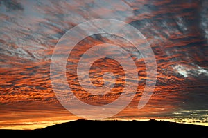 Red Sunset over Langebaan Lagoon photo