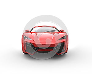 Red Supercar Concept - Studio Shot